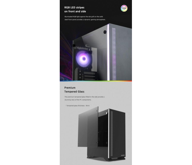 Zalman S5 RGB Czarna - 668123 - zdjęcie 5